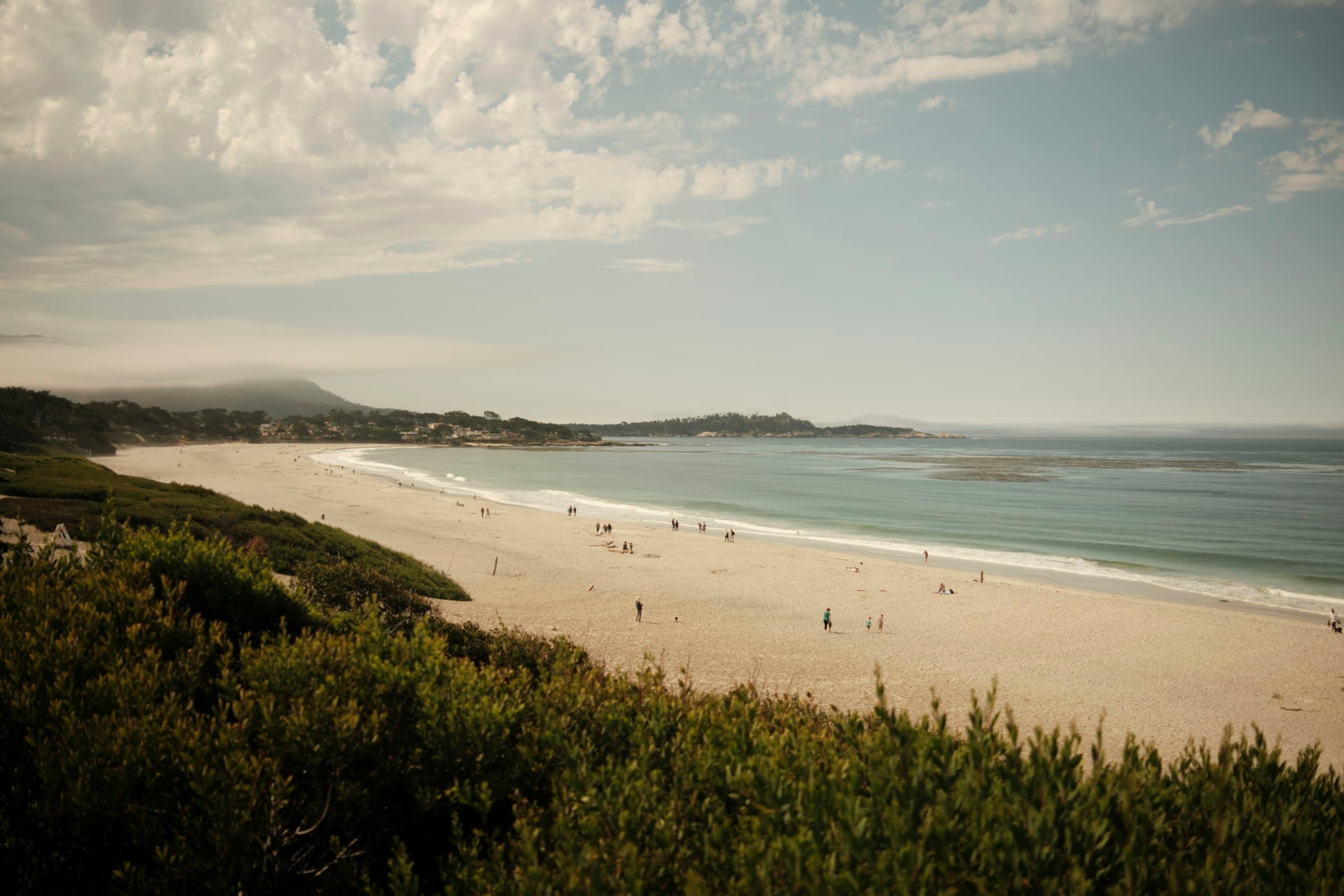 Carmel Beach and the Pacific coastline